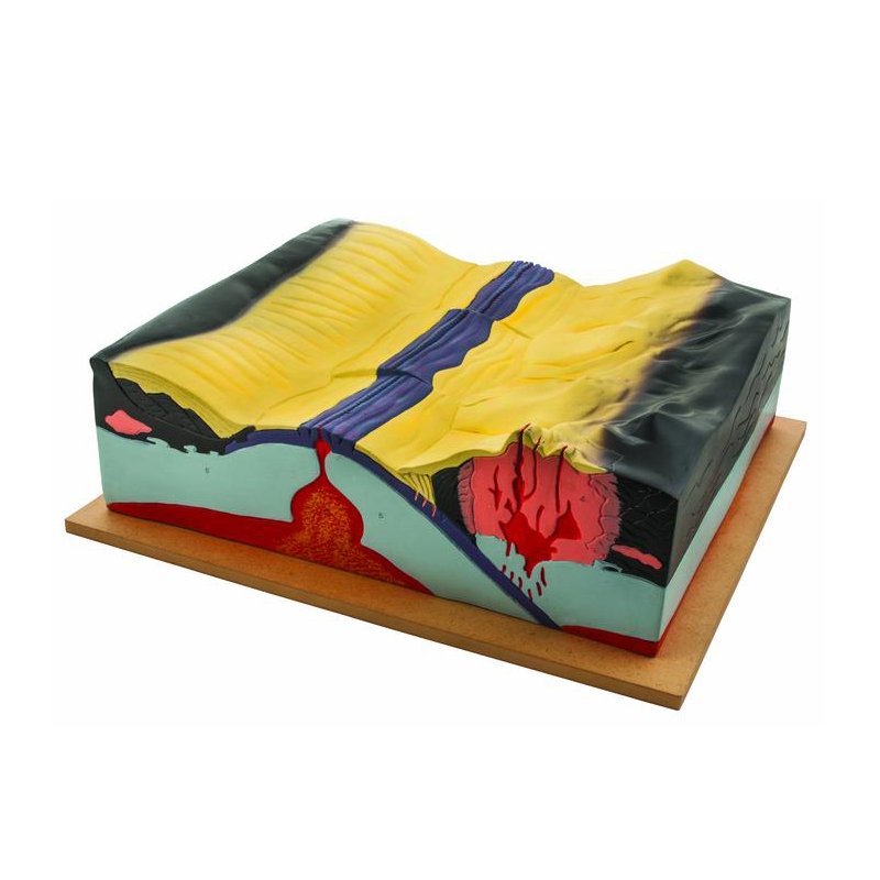 Maquette tectonique des plaques