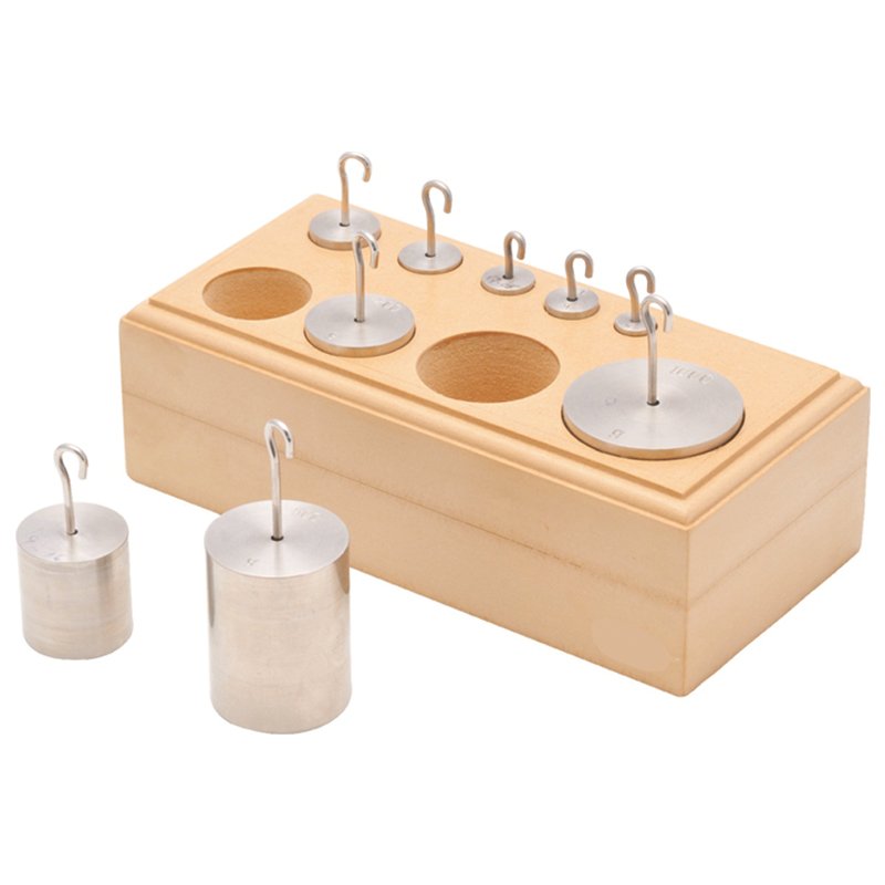 Boîte de masses à crochet 500 g Inox