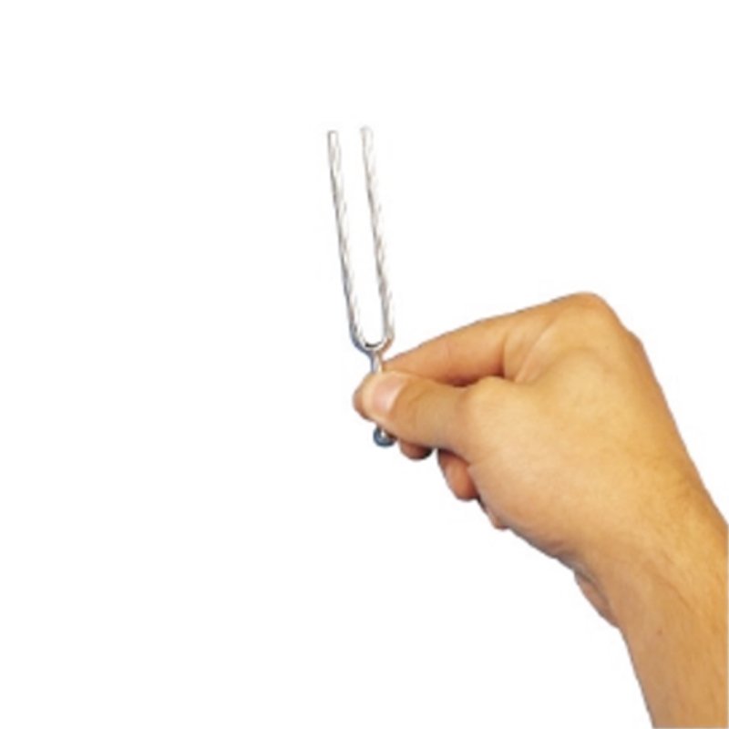 Diapason en acier poli