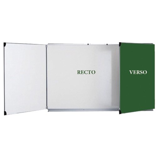 Tableau double face magnétique tryptique 100 x 400 cm