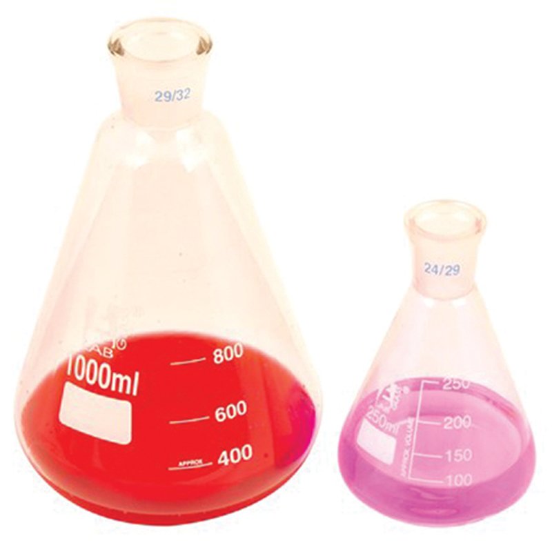 Fioles erlenmeyer col rodé 250 ml