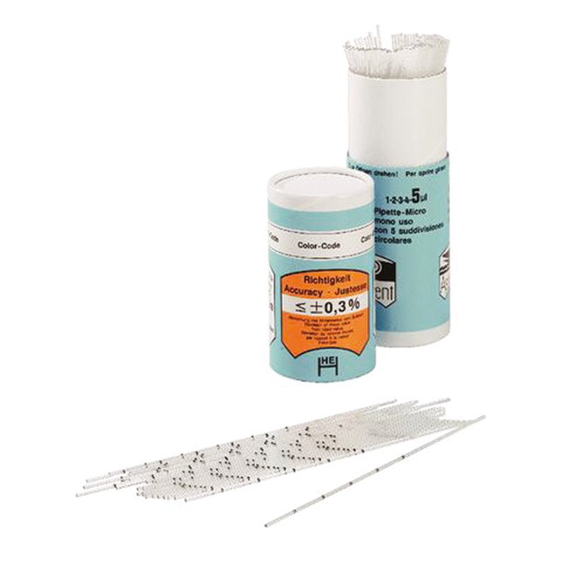 Micropipettes capillaires étalonnées