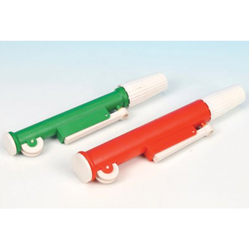 Pipeteur à piston bleu