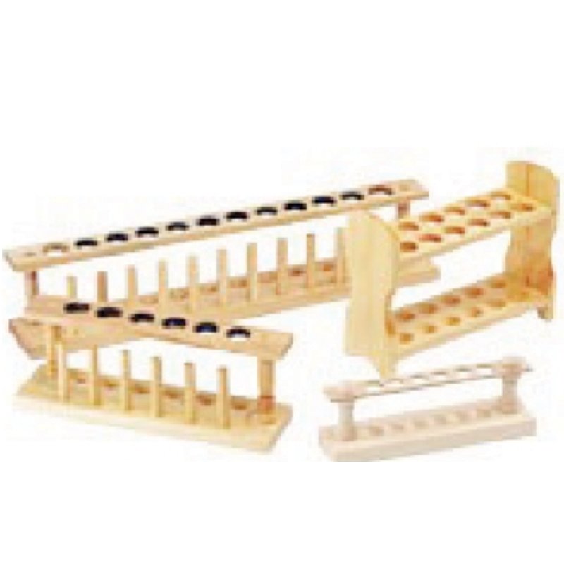 Portoir pour tubes : 6 tubes à essai