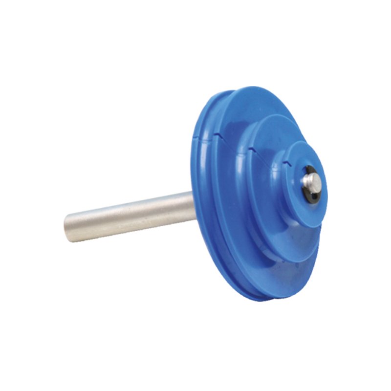 Poulie triple sur axe