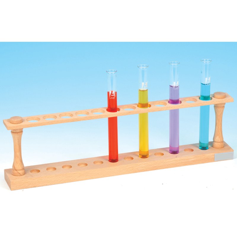 Support en bois pour 12 tubes