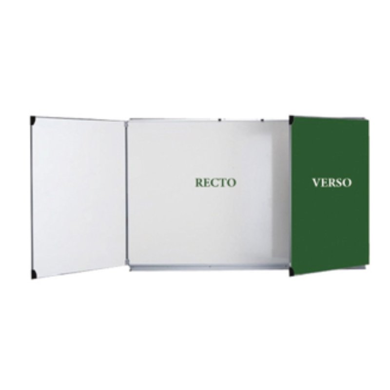 Tableau double face magnétique tryptique 100 x 300 cm