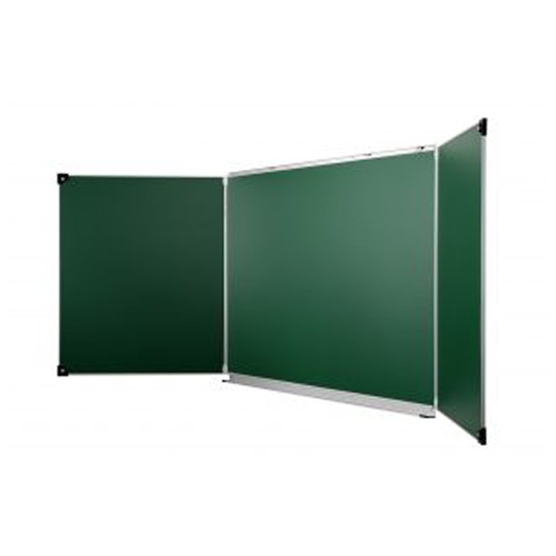 Tableau vert triptyque magnétique  100 x 300 cm