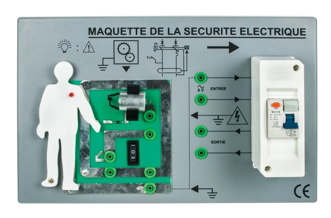 Maquette sécurité électrique à la maison